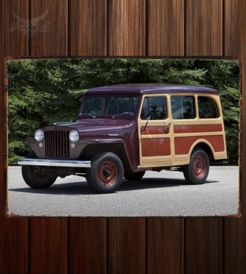 Металлическая табличка Willys Station Wagon